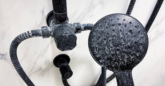 hard water stains